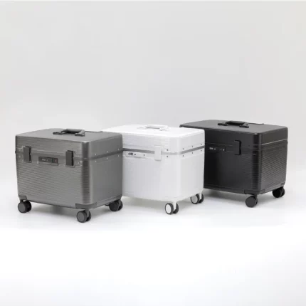 Z018 Aluminum Alloy Frame Suitcase, Top-Opening ABS Portable Trolley Case, Universal Wheels, Customs Code Lock Boarding Case