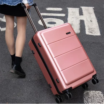 Z1079 Rolling Luggage Travel Suitcase Unisex Trolley Box Large Capacity Trunk Password Travel Case Universal Wheel 20 22 24 26 Inches