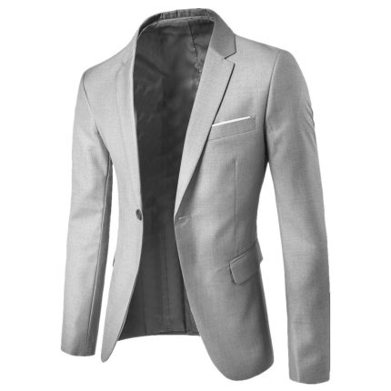 K046 Latest Season Men's Casual Solid Color Suit