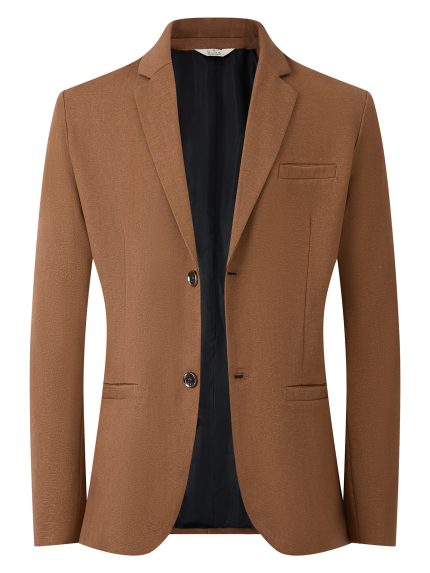 K045 Men's Spring and Autumn Elegant Solid Color Suit